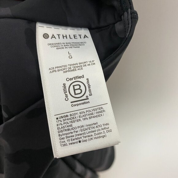 Athleta Ace Printed Tennis Skort 15.5" Camo Print Womens Large - Picture 6 of 7